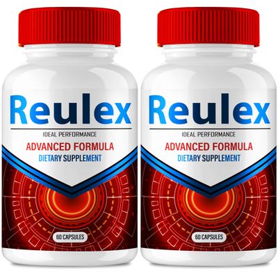 Reulex Capsules, Official Reulex Joint Supplement Pills - Maximum Strength, All Natural Formula to Fortify Bones, Movement & Bolster Flexibility, Reu Lex Joint Support Reviews (2 Pack)