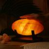 Himalayan Salt Lamp Football Shape Natural Foot Salt Lamp for Relaxation & Therapy, Handcrafted Pink Salt Rock, Alternative to Salt Foot Dome for Feet Detox & Wellness view 2