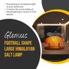 Himalayan Salt Lamp Football Shape Natural Foot Salt Lamp for Relaxation & Therapy, Handcrafted Pink Salt Rock, Alternative to Salt Foot Dome for Feet Detox & Wellness view 4