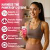Haohan L-Lysine 1200mg Gummies for Immune Support & Skin Health - High Potency Vegan Gummies, Sugar-Free Raspberry Flavor for Adults & Kids - 60 Count view 3