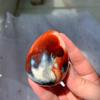 122g Carnelian Egg of Abundance Solar Charged Manifestation Stone Sacred Fertility & Courage Talisman view 2