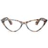 2SeeLife Small Cat Eye Reading Glasses for Women Narrow-Medium Fit, Sturdy Frame, Spring Hinges, Premium Funky Readers, Tortoise Gray, +3.00 view 1