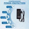 POWALK GSM60A18-P1J 60W Power Adapter, 18V 3.33A AC-DC Converter, 80-264VAC Input, IEC320-C14 Plug view 2