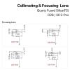 2Pcs Spherical Focusing Lens D28 D30 F75/100/125/150/155/200mm Quartz Fused Silica for Fiber Laser 1064nm(Diameter 30mm,F150mm) view 3