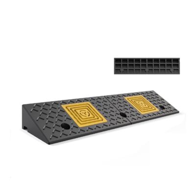 YPIOUREN Rubber Curb Ramp, Sidewalk Threshold Driveway Curb,Car Ramps, Threshold Ramp for Doorways, for Dock Bike Vehicle Wheelchair Warehouse(100 * 25 * 4CM/39.4 * 9.8 * 1.6in)