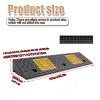 YPIOUREN Rubber Curb Ramp, Sidewalk Threshold Driveway Curb,Car Ramps, Threshold Ramp for Doorways, for Dock Bike Vehicle Wheelchair Warehouse(100 * 25 * 4CM/39.4 * 9.8 * 1.6in) view 2