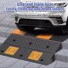 YPIOUREN Rubber Curb Ramp, Sidewalk Threshold Driveway Curb,Car Ramps, Threshold Ramp for Doorways, for Dock Bike Vehicle Wheelchair Warehouse(100 * 25 * 4CM/39.4 * 9.8 * 1.6in) view 3