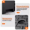 YPIOUREN Rubber Curb Ramp, Sidewalk Threshold Driveway Curb,Car Ramps, Threshold Ramp for Doorways, for Dock Bike Vehicle Wheelchair Warehouse(100 * 25 * 4CM/39.4 * 9.8 * 1.6in) view 4