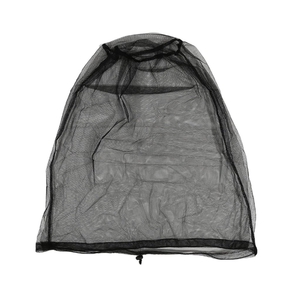 2Pcs Mosquito Net for Insect, Fly and Insect Protection, with Large and Long Holes, is Suitable for Hiking, Fishing and Hats Suitable(Black).