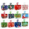 sanchlor 12 Pack Christmas Gift Bags, 12.6"x9.8"x6.7" Large Non-Woven Tote Bags with Handles for Wrapping Xmas Party Favors view 1