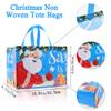 sanchlor 12 Pack Christmas Gift Bags, 12.6"x9.8"x6.7" Large Non-Woven Tote Bags with Handles for Wrapping Xmas Party Favors view 3