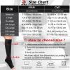 Ailaka Zipper Compression Socks for Women Men, 20-30 mmHg Open Toe Compression Socks Knee High, Ted Hose Compression Stockings for Edema, Varicose Veins (Black, XX-Large) view 3