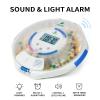 28-Day Automatic Pill Dispenser for Elderly with Alarm, Sound/Light Alerts, Locked Pill Dispenser Machine for Seniors/Dementia, Timed Pill Dispenser Machine for Prescriptions & Vitamins, Frosted Lid view 3