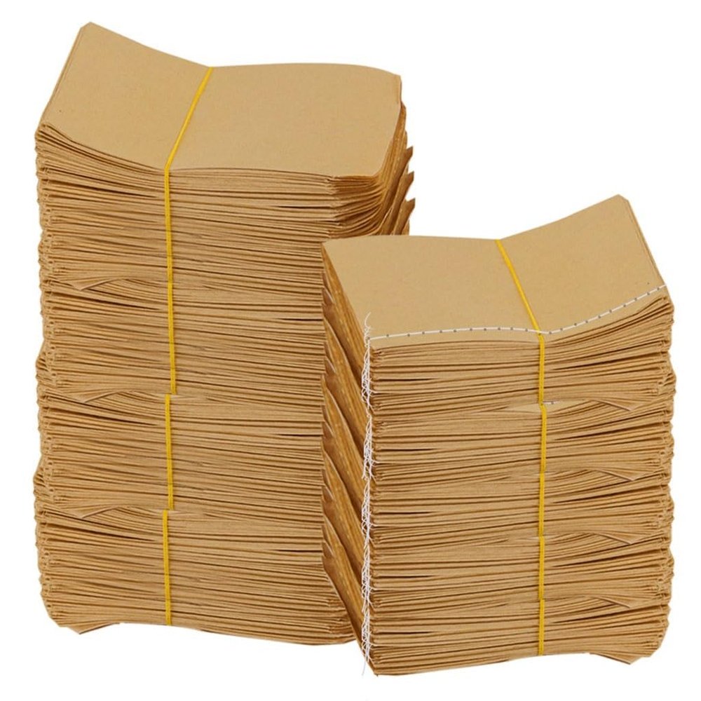 hcaklozgshi 50PCS Kraft Paper Bags Garden Agriculture Seed Protection Pouch Home Mini Envelope Packets Gift Candy Bag for Storage Packaging(9x13cm-50PCS)