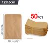 hcaklozgshi 50PCS Kraft Paper Bags Garden Agriculture Seed Protection Pouch Home Mini Envelope Packets Gift Candy Bag for Storage Packaging(9x13cm-50PCS) view 4