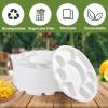 100 Pack biodegradables Bagasse Sugarcane Plates 12.5Compostable Paper Plates with 9 Compartments, HeavyDuty Eco-Friendly disposables Dinnerware for Party, Buffet, Catering, Wedding, Holiday Events view 2