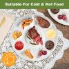 100 Pack biodegradables Bagasse Sugarcane Plates 12.5Compostable Paper Plates with 9 Compartments, HeavyDuty Eco-Friendly disposables Dinnerware for Party, Buffet, Catering, Wedding, Holiday Events view 4