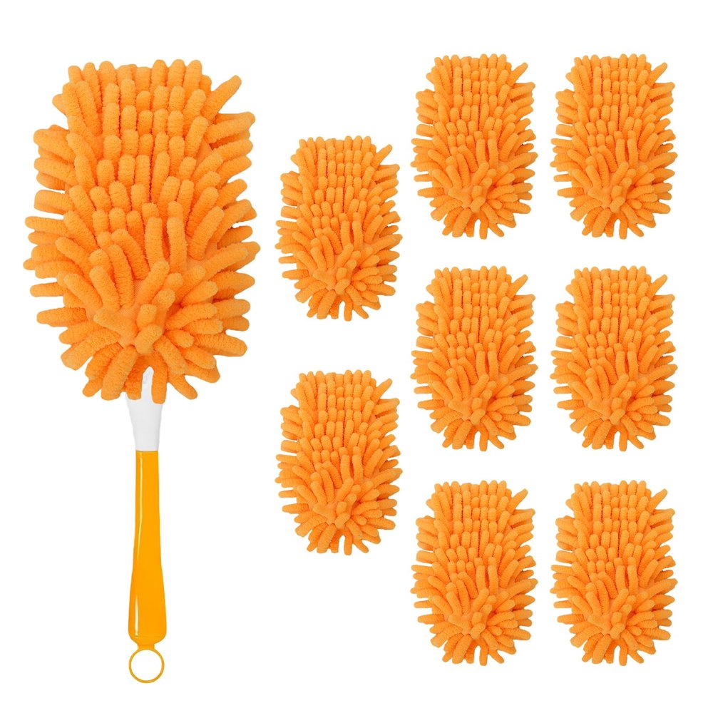 8 Pack Reusable Duster Refill Compatible with Swiffer Hand Duster, 360 Heavy Duty Duster Refills for Cleaning, Office, Ceiling Fan (Handle is Not Included)