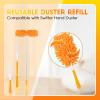8 Pack Reusable Duster Refill Compatible with Swiffer Hand Duster, 360 Heavy Duty Duster Refills for Cleaning, Office, Ceiling Fan (Handle is Not Included) view 2