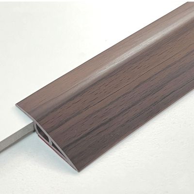 10FT/3meter Floor Transition Strip Vinyl Door Threshold Flooring Transition Self Adhesive Carpet Edging For Laminate Doorway Edge Height Threshold Ramps For (Size:12-15mm,Color:Dark brown wood grain)