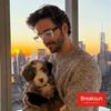 Breaksun Rectangle Glasses for Men Women Square Blue Light Glasses Thick Frame Black Eyeglasses (Clear Tortoise) view 3