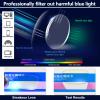 Breaksun Rectangle Glasses for Men Women Square Blue Light Glasses Thick Frame Black Eyeglasses (Clear Tortoise) view 4
