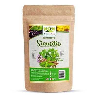 Sinusitis, Compuesto Herbal 4 onzas. Te, Sinusitis Tea 4 Oz. Herbal Compound Hierbasmexico