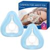 2 Packs CPAP Mask Cushion for F20-Style Full Face Mask Medium - Innovative 3D Memory Foam with Built-in Silky Blue Liner, Highlight Cool Fit & Secure Seal for ResMed Airtouch F20 & Airfit F20 - Medium view 1