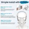 2 Packs CPAP Mask Cushion for F20-Style Full Face Mask Medium - Innovative 3D Memory Foam with Built-in Silky Blue Liner, Highlight Cool Fit & Secure Seal for ResMed Airtouch F20 & Airfit F20 - Medium view 4