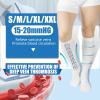 2 Pairs Knee-High Anti-Embolism Stockings for Men & Women White 15-20 mmHg Compression with Inspection Holes (Medium) view 2