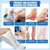 2 Pairs Knee-High Anti-Embolism Stockings for Men & Women White 15-20 mmHg Compression with Inspection Holes (Medium) view 4