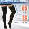 Ailaka Medical Compression Stockings for Women & Men, 20-30 mmHg Thigh High Compression Socks with Closed Toe, Graduated Support Hose for Varicose Veins, Edema, Circulation, Long Flight, Post-Surgery Recovery view 2