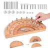 Triceratops Hand Therapy Finger Training Board, Multifunctional Wooden Dexterity Rehabilitation Tool for Stroke Recovery, Hand-Eye Coordination, Fine Motor Skills & Finger Strength Exercise, 27 Holes view 1
