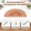 Triceratops Hand Therapy Finger Training Board, Multifunctional Wooden Dexterity Rehabilitation Tool for Stroke Recovery, Hand-Eye Coordination, Fine Motor Skills & Finger Strength Exercise, 27 Holes view 2
