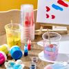 20oz Resin Mixing Cups - [Easy-Separate Design] 100 Pack Graduated PP Plastic Mixing Cups for Epoxy Resin, Paint & Automotive - Includes 100 Stir Sticks, Calibrated Ratios 2:1 3:1 4:1, ML & OZ view 4