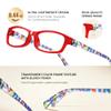 kunchu 1.25 Reading Glasses for Women, Rectangle Readers for Women with Blue Light Blocking Spring Hinge Eyeglasses UV Filter (Red) view 3
