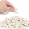 100 PCS White Rubber Finger Cots, Disposable Fingertip Protectors - Elastic Medium Size Fit for Crafts, Electronics Repair, Jewelry Making, Painting & Precision Tasks Fingercots view 1