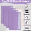 6 Pack Satin CPAP Strap Covers Soft, CPAP Headgear Strap Covers, Comfortable CPAP Supplies Silk CPAP Strap Covers, Universal and Breathable CPAP Mask Cushions for Reducing Red Marks (Light-Purple) view 4