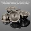 12 Holes Stainless Steel Bowl Screens, 5 Pack 27mm/1 Inch Metal Pipe Bowl Screens Replacement, Universal Fit Anti-Oxidation Glass Screens for Bowls, Gravity Filters view 3