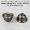 12 Holes Stainless Steel Bowl Screens, 5 Pack 27mm/1 Inch Metal Pipe Bowl Screens Replacement, Universal Fit Anti-Oxidation Glass Screens for Bowls, Gravity Filters view 4