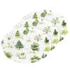 YETTASBIN Christmas Tree 3PCS Wood Pulp Scrub Sponges, Reusable Absorbent Household Cleaning Sponge Non-Scratch Kitchen Dish Sponges, Multi-Surface Safe Scrubber for Nonstick Pans, Pots view 1