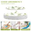 YETTASBIN Christmas Tree 3PCS Wood Pulp Scrub Sponges, Reusable Absorbent Household Cleaning Sponge Non-Scratch Kitchen Dish Sponges, Multi-Surface Safe Scrubber for Nonstick Pans, Pots view 3