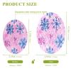 YETTASBIN Christmas Snowflakes 3PCS Wood Pulp Scrub Sponges, Reusable Absorbent Household Cleaning Sponge Non-Scratch Kitchen Dish Sponges, Multi-Surface Safe Scrubber for Nonstick Pans, Pots view 2