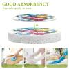 YETTASBIN Football 3PCS Wood Pulp Scrub Sponges, Reusable Absorbent Household Cleaning Sponge Non-Scratch Kitchen Dish Sponges, Multi-Surface Safe Scrubber for Nonstick Pans, Pots view 3