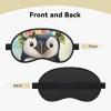 Penguin Wearing Flowers Sleep Mask for Side Sleeper - Total Blackout Sleeping Mask, Super Lightweight Soft Eye Mask for Sleeping, Zero Pressure Eye Cover Night Blindfold for Men Women view 2
