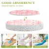 YETTASBIN Pink White Flower 3PCS Wood Pulp Scrub Sponges, Reusable Absorbent Household Cleaning Sponge Non-Scratch Kitchen Dish Sponges, Multi-Surface Safe Scrubber for Nonstick Pans, Pots view 3