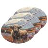 YETTASBIN Highland Cow 3PCS Wood Pulp Scrub Sponges, Reusable Absorbent Household Cleaning Sponge Non-Scratch Kitchen Dish Sponges, Multi-Surface Safe Scrubber for Nonstick Pans, Pots view 1