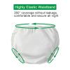 3 Pcs Cloth Diaper Covers for Adult Incontinence Underwear Cover Noiseless Leak-Protection Rubber Pant Washable Reusable Plastic Diaper Cover for Disabled Elderly Postpartum(Complexion,Small) view 3