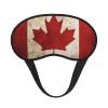 Retro Canada Flag Sleep Mask for Side Sleeper - Total Blackout Sleeping Mask, Super Lightweight Soft Eye Mask for Sleeping, Zero Pressure Eye Cover Night Blindfold for Men Women view 1