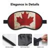 Retro Canada Flag Sleep Mask for Side Sleeper - Total Blackout Sleeping Mask, Super Lightweight Soft Eye Mask for Sleeping, Zero Pressure Eye Cover Night Blindfold for Men Women view 3